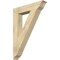 Ekena Millwork Traditional Traditional Rough Sawn Bracket, Douglas Fir, 6"W x 34"D x 46"H BKT06X34X46TRA01RDF - alternate 1